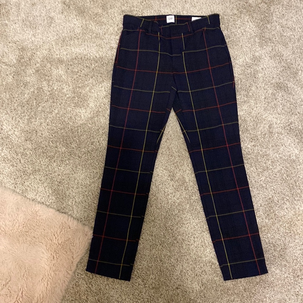 plaid dress pants